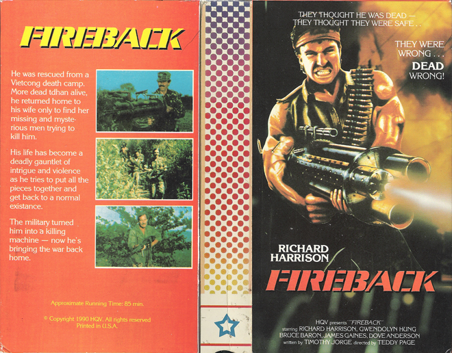 FIREBACK VHS COVER