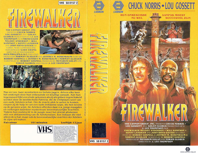 FIREWALKER LOUIS GOSSETT JR, ACTION VHS COVER, HORROR VHS COVER, BLAXPLOITATION VHS COVER, HORROR VHS COVER, ACTION EXPLOITATION VHS COVER, SCI-FI VHS COVER, MUSIC VHS COVER, SEX COMEDY VHS COVER, DRAMA VHS COVER, SEXPLOITATION VHS COVER, BIG BOX VHS COVER, CLAMSHELL VHS COVER, VHS COVER, VHS COVERS, DVD COVER, DVD COVERS