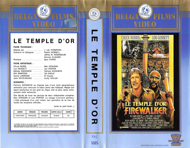 FIREWALKER VHS COVER, VHS COVERS