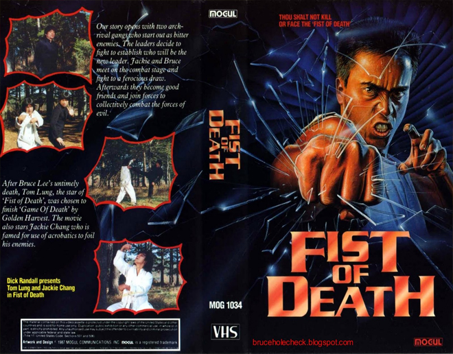 FIST OF DEATH VHS COVER