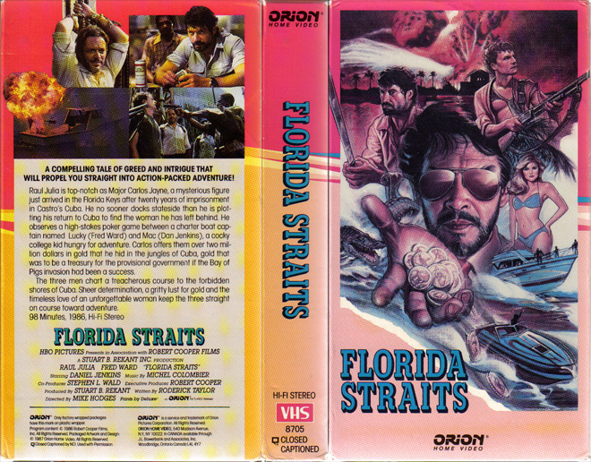 FLORIDA STRAITS, VHS COVERS, VHS COVER 