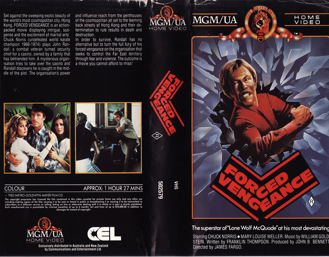 FORCED VENGEANCE VHS COVER, ACTION VHS COVER, HORROR VHS COVER, BLAXPLOITATION VHS COVER, HORROR VHS COVER, ACTION EXPLOITATION VHS COVER, SCI-FI VHS COVER, MUSIC VHS COVER, SEX COMEDY VHS COVER, DRAMA VHS COVER, SEXPLOITATION VHS COVER, BIG BOX VHS COVER, CLAMSHELL VHS COVER, VHS COVER, VHS COVERS, DVD COVER, DVD COVERS