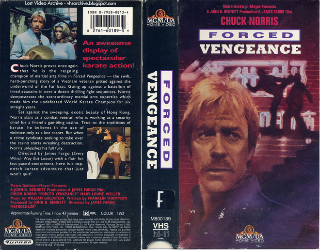FORCED VENGEANCE VHS COVER