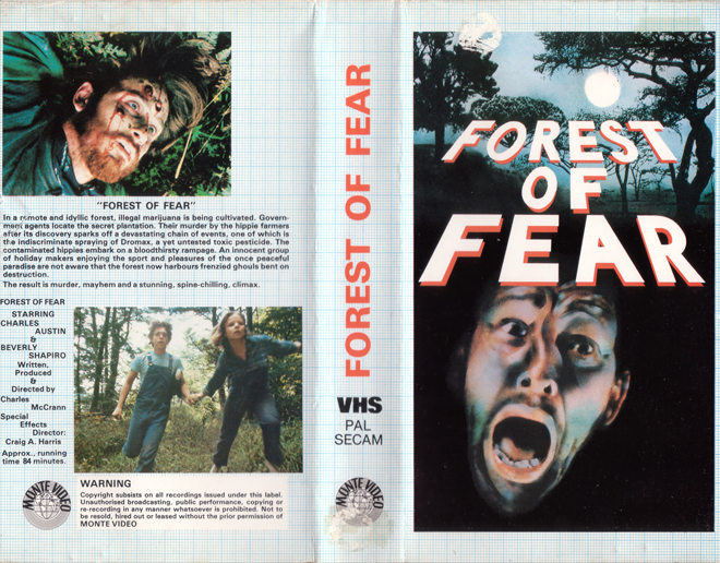 FOREST OF FEAR VIDEO NASTY VHS COVER