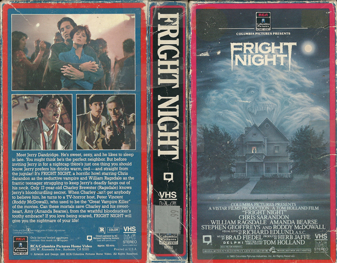 FRIGHT NIGHT RCA VHS COVER