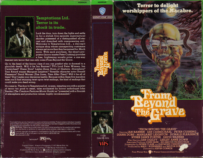 FROM BEYOND THE GRAVE ANTHOLOGY, VHS COVERS, VHS COVER 