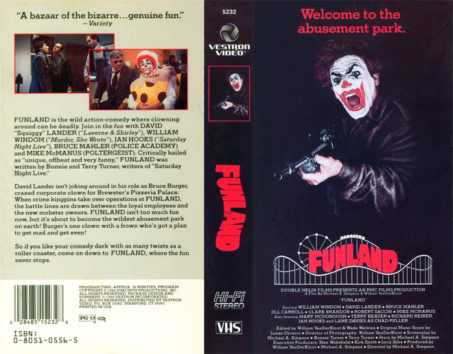 FUNLAND VESTRON VIDEO VHS COVER