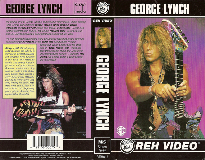 GEORGE LYNCH : REH VIDEO VHS COVER