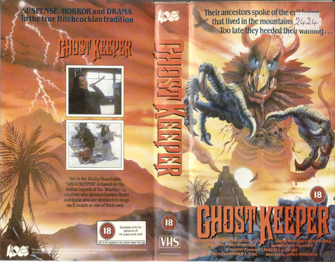 GHOST KEEPER VHS COVER