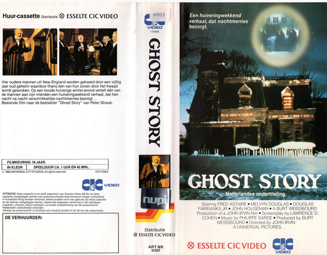 GHOST STORY VHS COVER, VHS COVERS