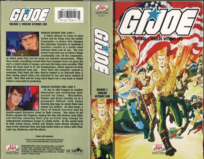 G.I. JOE : WORLDS WITHOUT END, VHS COVERS
