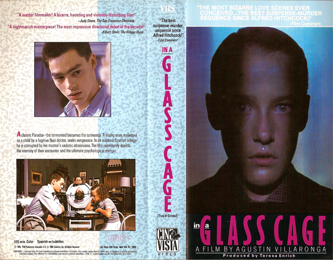 IN A GLASS CAGE VHS COVER