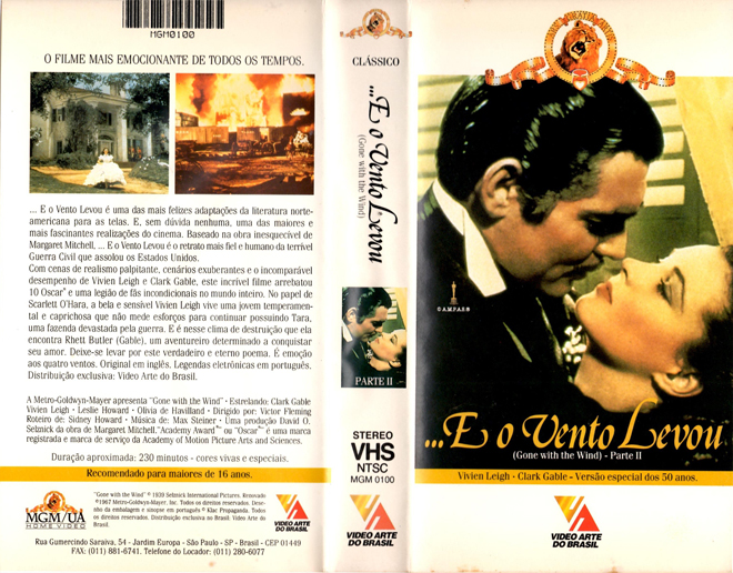GONE WITH THE WIND PART 2 BRAZIL, BRAZIL VHS, BRAZILIAN VHS, ACTION VHS COVER, HORROR VHS COVER, BLAXPLOITATION VHS COVER, HORROR VHS COVER, ACTION EXPLOITATION VHS COVER, SCI-FI VHS COVER, MUSIC VHS COVER, SEX COMEDY VHS COVER, DRAMA VHS COVER, SEXPLOITATION VHS COVER, BIG BOX VHS COVER, CLAMSHELL VHS COVER, VHS COVER, VHS COVERS, DVD COVER, DVD COVERS