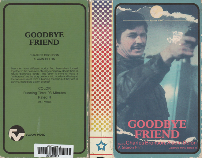 GOODBYE FRIEND VHS COVER, VHS COVERS