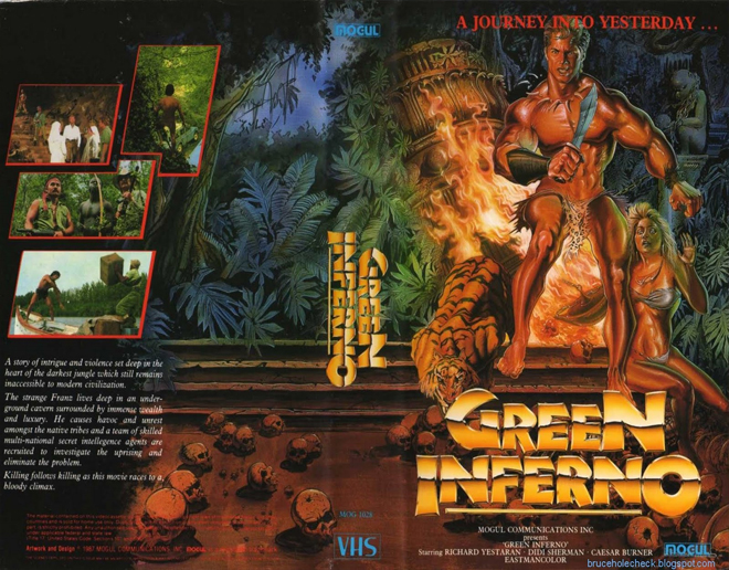 GREEN INFERNO VHS COVER