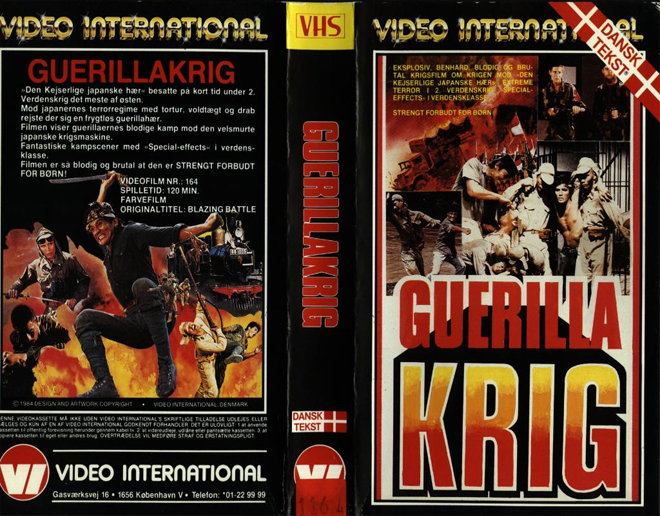 GUERILLA KRIG VHS COVER