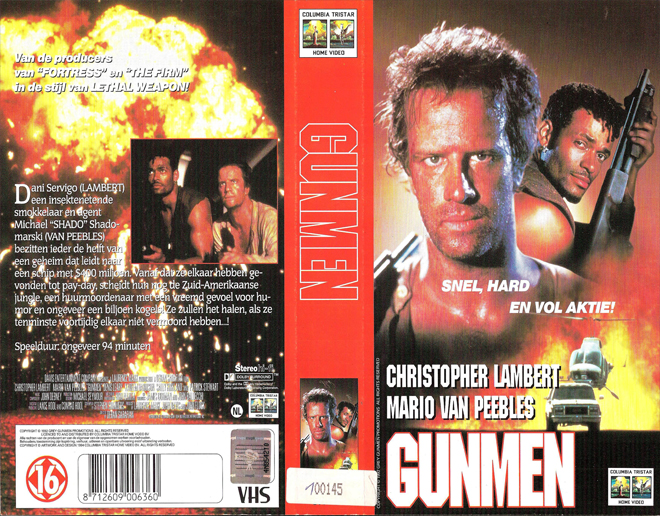 GUNMEN VHS COVER