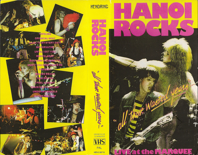 HANOI ROCKS : LIVE AT MARQUEE VHS COVER