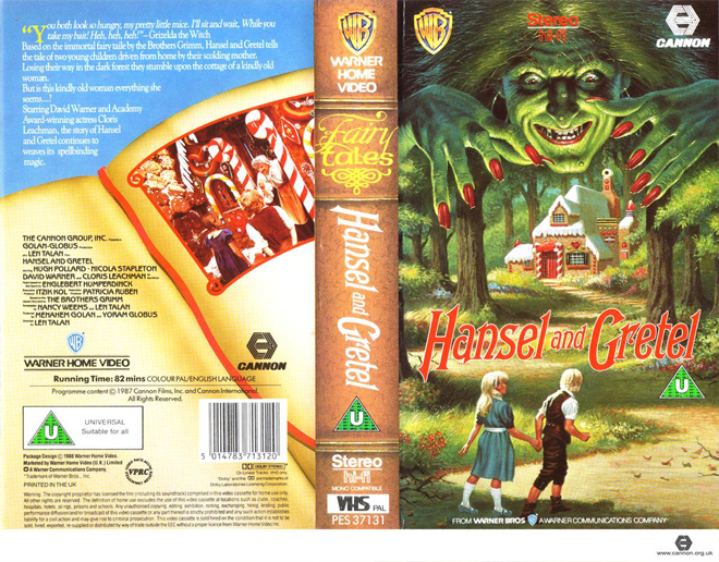 HANSEL AND GRETEL VHS COVER