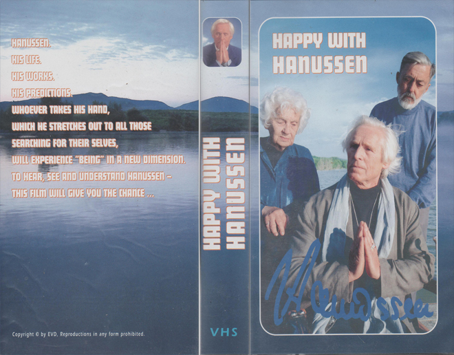 HAPPY WITH HANUSSEN VHS COVER, VHS COVERS