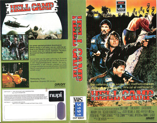 HELL CAMP VHS COVER