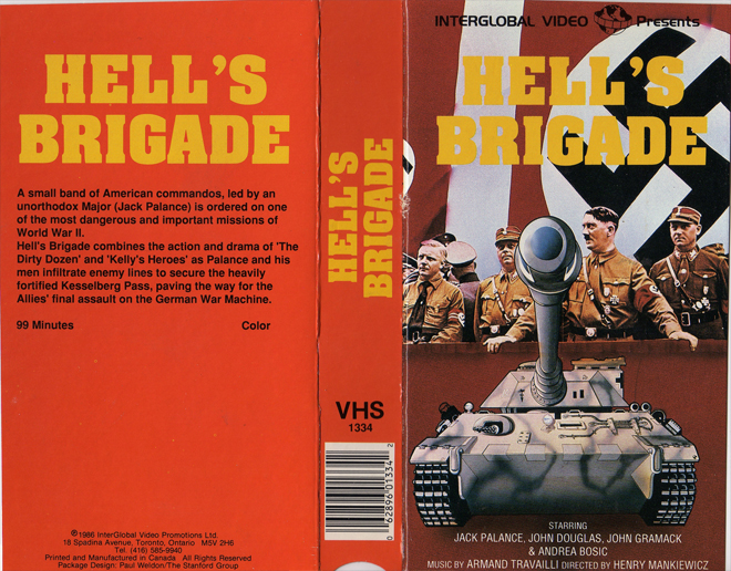 HELLS BRIGADE VHS COVER
