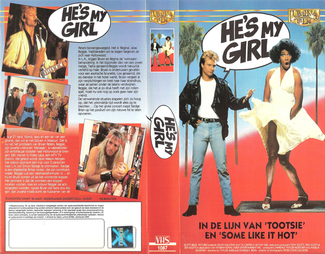 HE'S MY GIRL GERMAN VHS COVER