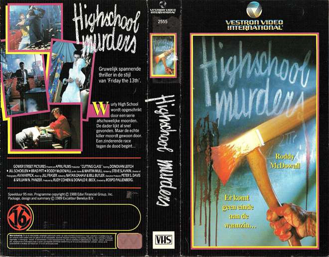 HIGHSCHOOL MURDERS VHS COVER, VHS COVERS