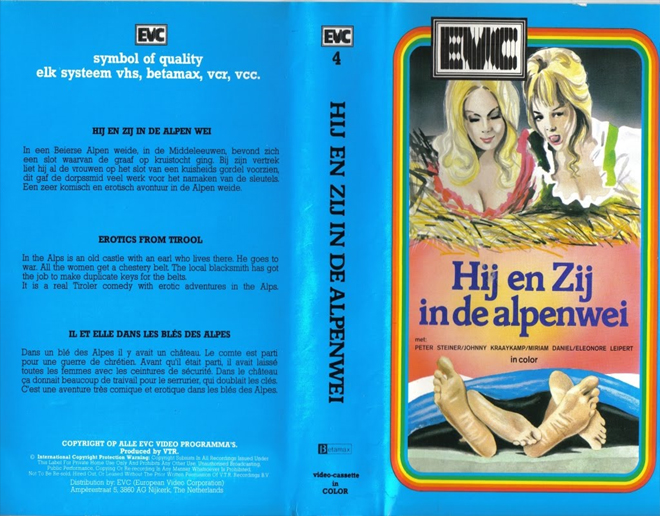 HIJ EN ZIJ IN DE ALPENWEI VHS COVER