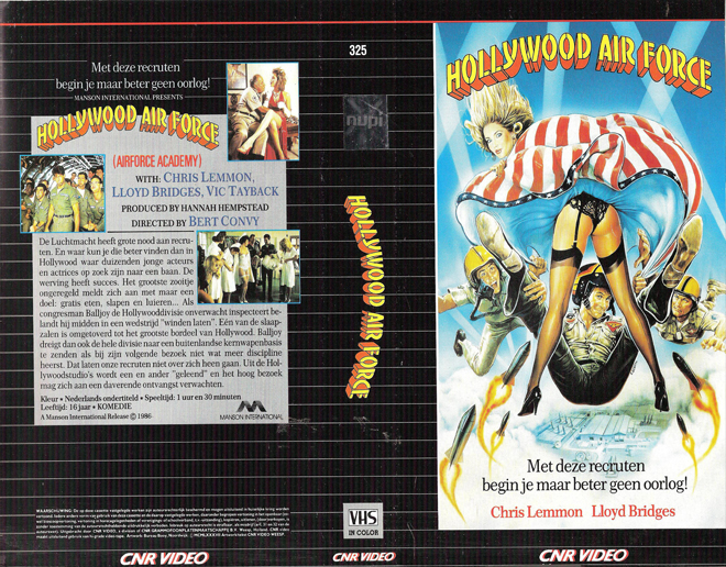 HOLLYWOOD AIR FORCE VHS COVER, VHS COVERS