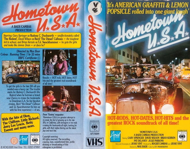 HOMETOWN USA VERSION 2 VHS COVER