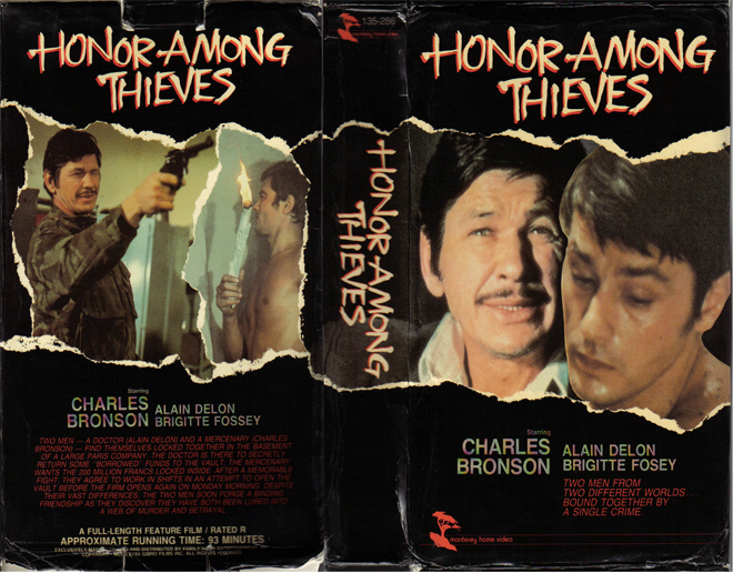 HONOR AMONG THIEVES VHS COVER, VHS COVERS