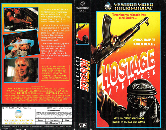 HOSTAGE VHS COVER