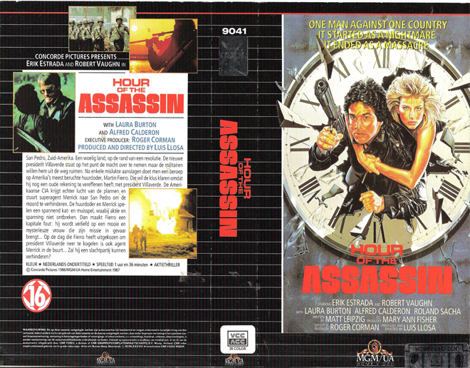 HOUR OF THE ASSASSIN VHS COVER