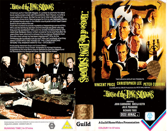 HOUSE OF LONG SHADOWS VHS COVER