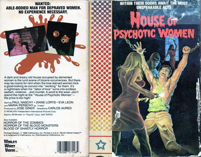 HOUSE OF PSYCHOTIC WOMEN - SUBMITTED BY RYAN GELATIN