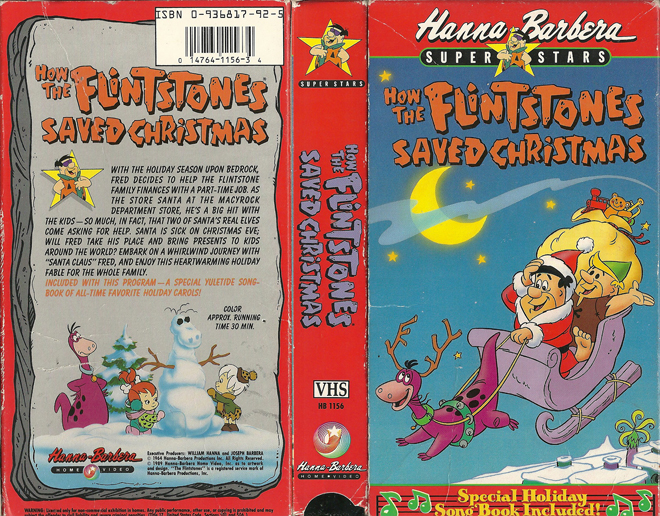 HOW THE FLINTSTONES SAVED CHRISTMAS VHS COVER