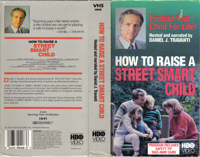 HOW TO RAISE A STREET SMART CHILD VHS COVER