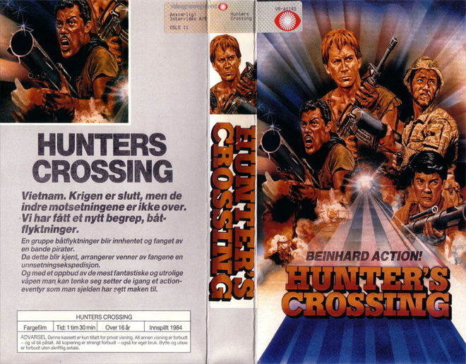 HUNTERS CROSSING VHS COVER, ACTION VHS COVER, HORROR VHS COVER, BLAXPLOITATION VHS COVER, HORROR VHS COVER, ACTION EXPLOITATION VHS COVER, SCI-FI VHS COVER, MUSIC VHS COVER, SEX COMEDY VHS COVER, DRAMA VHS COVER, SEXPLOITATION VHS COVER, BIG BOX VHS COVER, CLAMSHELL VHS COVER, VHS COVER, VHS COVERS, DVD COVER, DVD COVERS