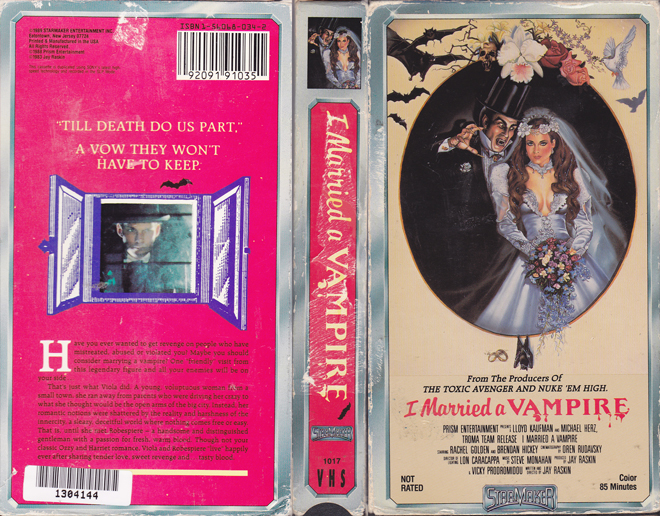 I MARRIED A VAMPIRE VHS COVER, VHS COVERS