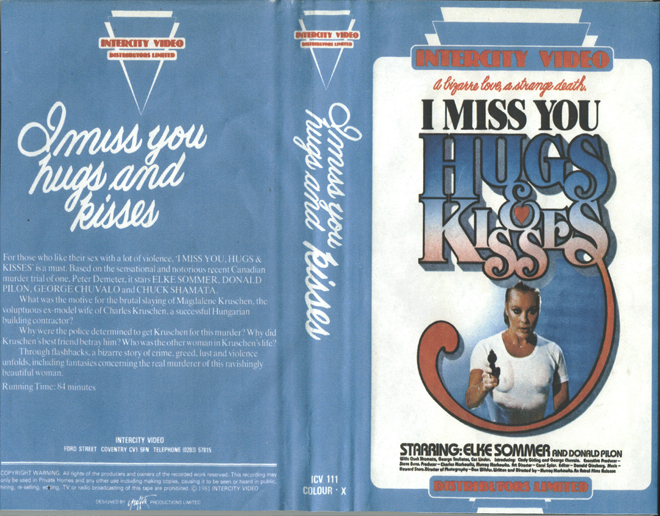 I MISS YOU HUGS AND KISSES VHS COVER