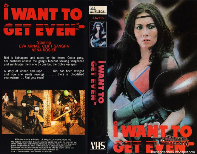 I WANT TO GET EVEN VHS COVER