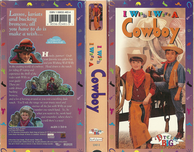 I WISH I WERE A COWBOY VHS COVER
