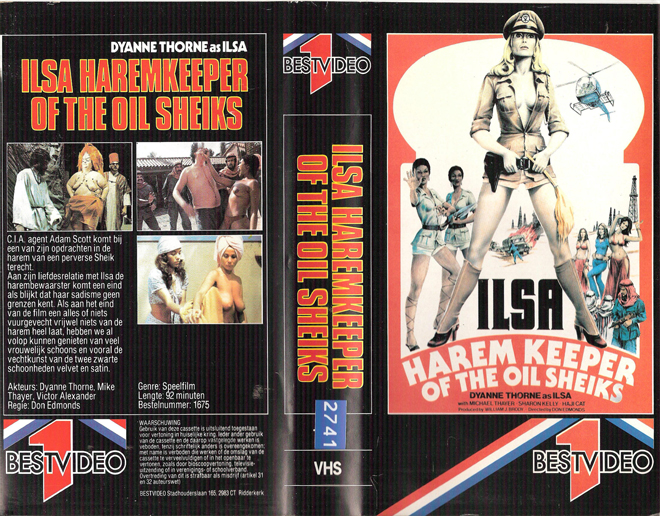 ILSA : HAREM KEEPER OF THE OIL SHEIKS VHS COVER
