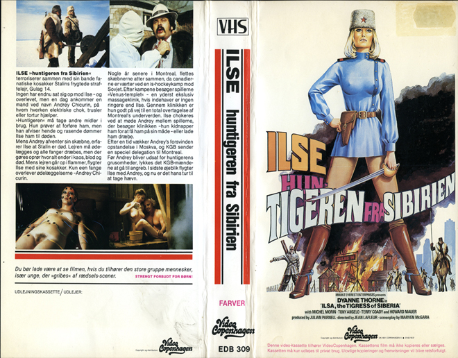 ILSE TIGEREN FRA SIBIRIEN, ACTION VHS COVER, HORROR VHS COVER, BLAXPLOITATION VHS COVER, HORROR VHS COVER, ACTION EXPLOITATION VHS COVER, SCI-FI VHS COVER, MUSIC VHS COVER, SEX COMEDY VHS COVER, DRAMA VHS COVER, SEXPLOITATION VHS COVER, BIG BOX VHS COVER, CLAMSHELL VHS COVER, VHS COVER, VHS COVERS, DVD COVER, DVD COVERS