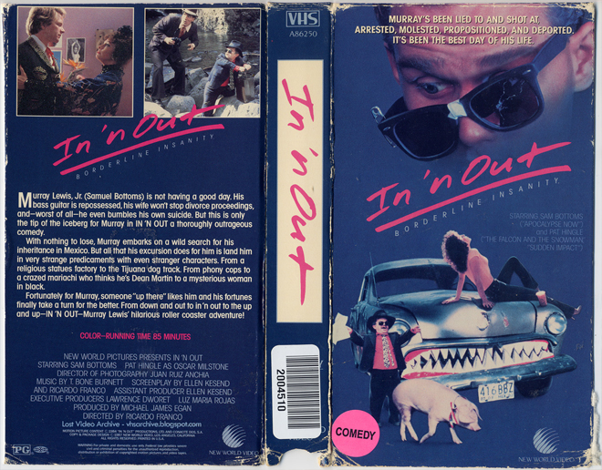 IN N OUT VHS COVER