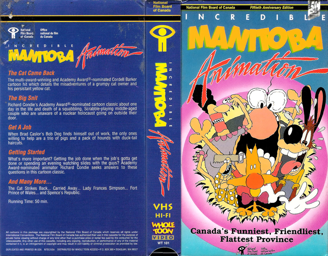 INCREDIBLE MANITOBA ANIMATION, HORROR, ACTION EXPLOITATION, ACTION, HORROR, SCI-FI, MUSIC, THRILLER, SEX COMEDY,  DRAMA, SEXPLOITATION, VHS COVER, VHS COVERS, DVD COVER, DVD COVERS