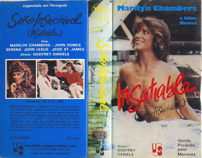 INSATIABLE, BRAZIL VHS, BRAZILIAN VHS, ACTION VHS COVER, HORROR VHS COVER, BLAXPLOITATION VHS COVER, HORROR VHS COVER, ACTION EXPLOITATION VHS COVER, SCI-FI VHS COVER, MUSIC VHS COVER, SEX COMEDY VHS COVER, DRAMA VHS COVER, SEXPLOITATION VHS COVER, BIG BOX VHS COVER, CLAMSHELL VHS COVER, VHS COVER, VHS COVERS, DVD COVER, DVD COVERS