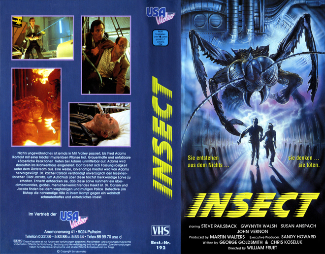 INSECT USA VIDEO VHS COVER