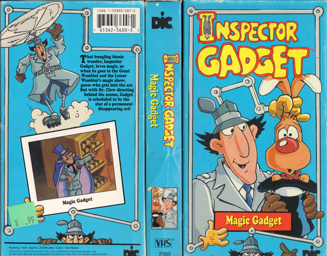 INSPECTOR GADGET : MAGIC GADGET, VHS COVERS